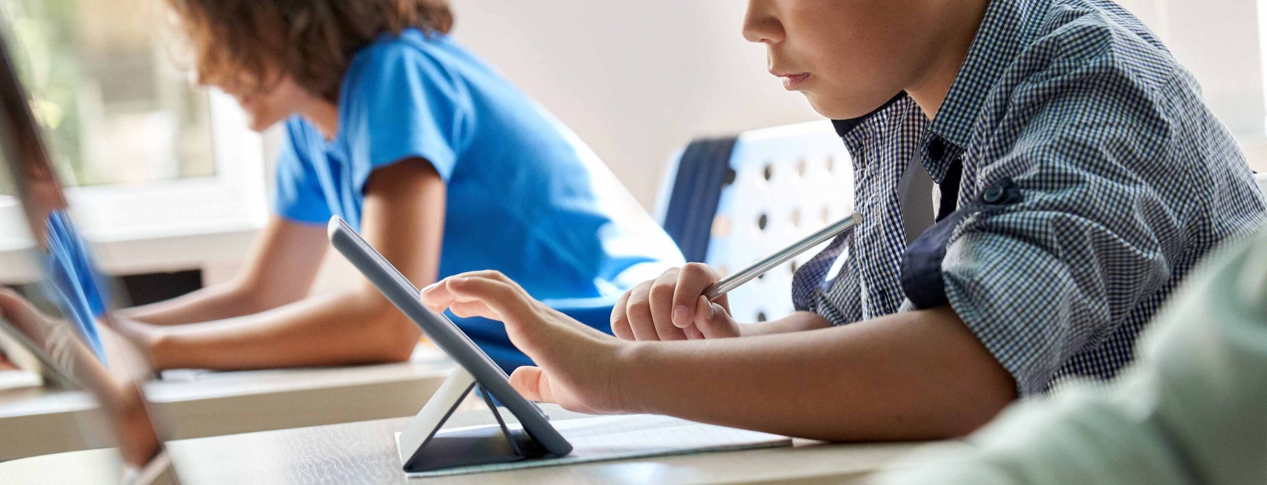 boy with tablet